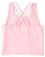 Girls Quick Dry Cross Back Tank Top