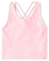 Girls Quick Dry Cross Back Tank Top