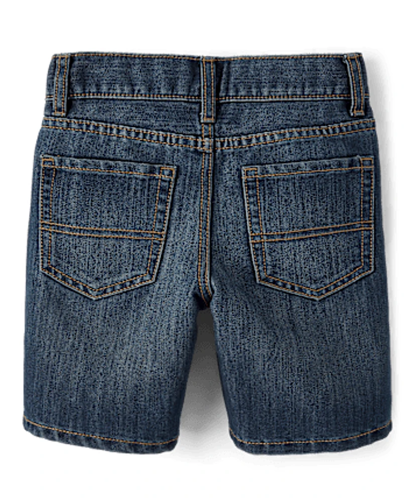 Boys Non-Stretch Denim Shorts 3-Pack