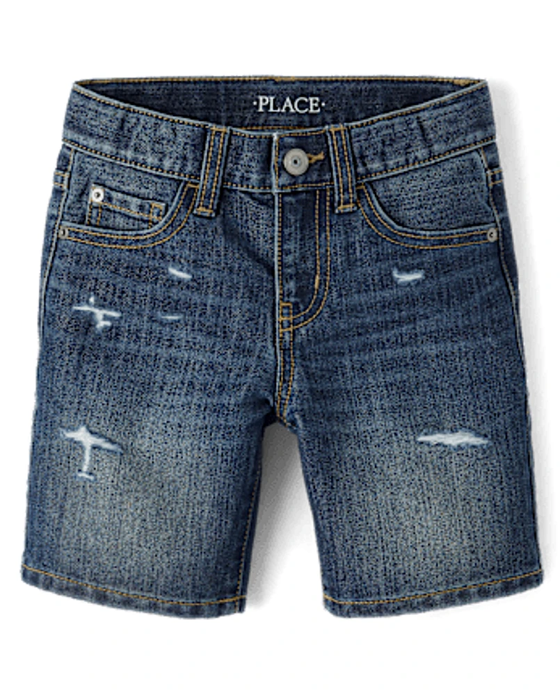 Boys Non-Stretch Denim Shorts