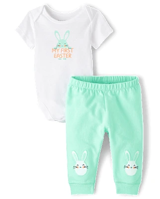 Ensemble de vêtements jeu 2 pièces unisexe Bébé First Easter