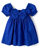 Baby Girls Mommy And Me Bow Back Fit Flare Dress