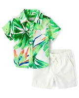 Baby Boys Matching Family Tropical 2-Piece Outfit Set