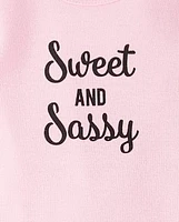 Baby Girls Sweet And Sassy Bodysuit 4-Pack