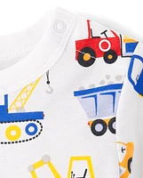 Baby Boys Construction Romper 2-Pack