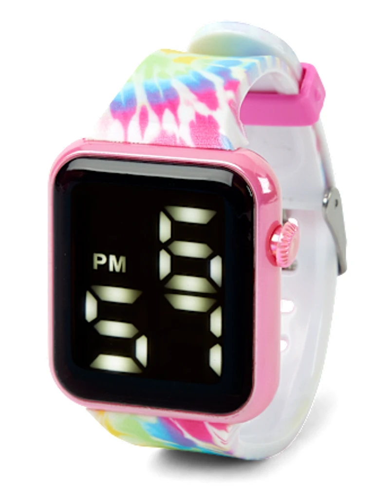 Girls Rainbow Tie Dye Watch