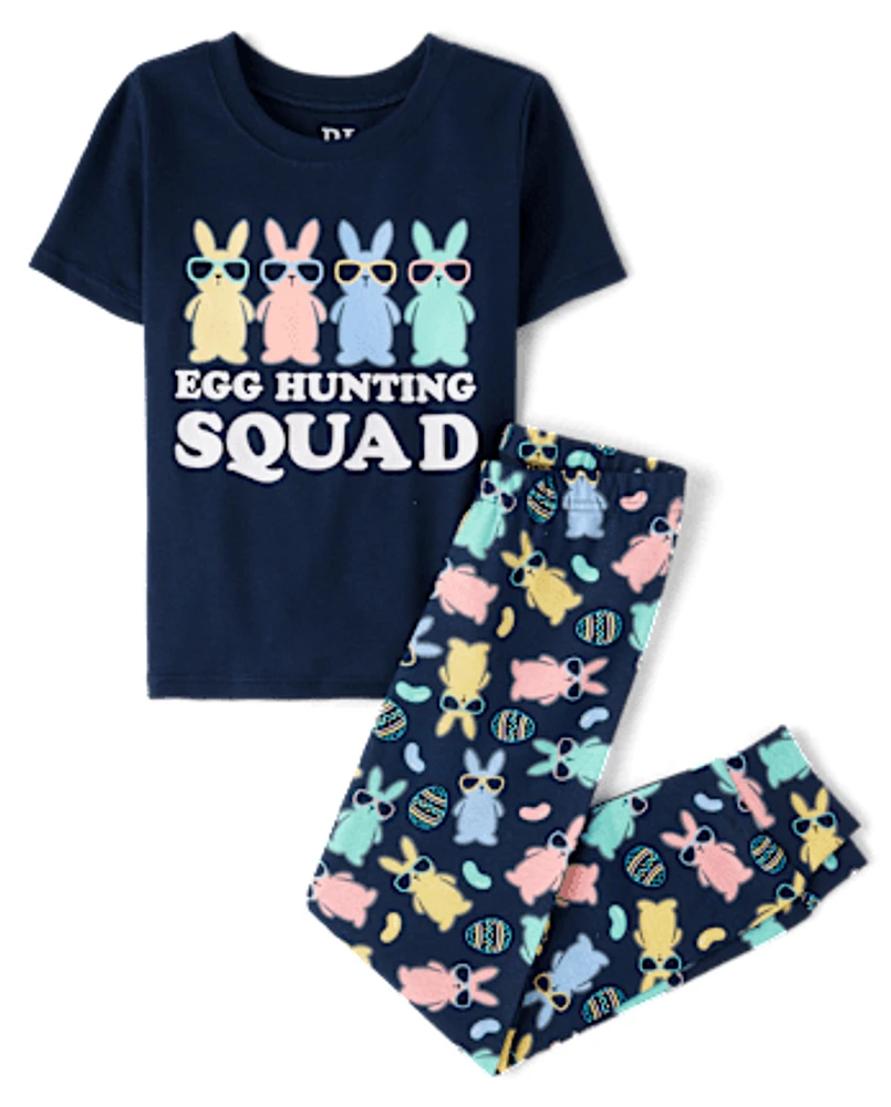 Garçons Famille assortie Egg Hunting Squad Snug Fit coton Pyjama