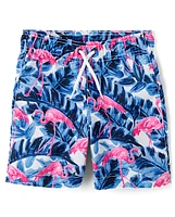 Boys Print Swim Trunks