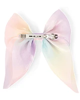 Girls Rainbow Bow Hair Clip 2-Pack