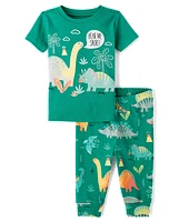 Baby And Toddler Dino Snug Fit Cotton Pajamas