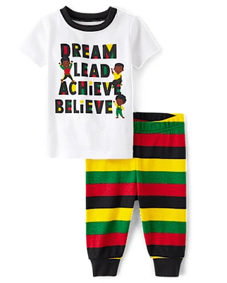 Baby And Toddler Boys Matching Family Black History Snug Fit Cotton Pajamas