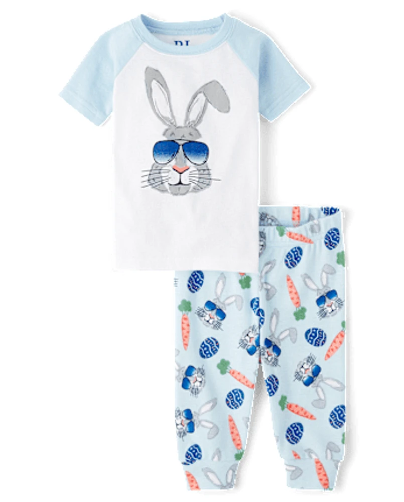 Baby And Toddler Boys Bunny Sunglasses Snug Fit Cotton Pajamas