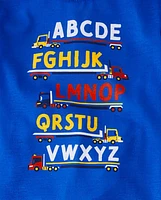 Toddler Boys Alphabet Vehicle 3-Piece Pajama Set