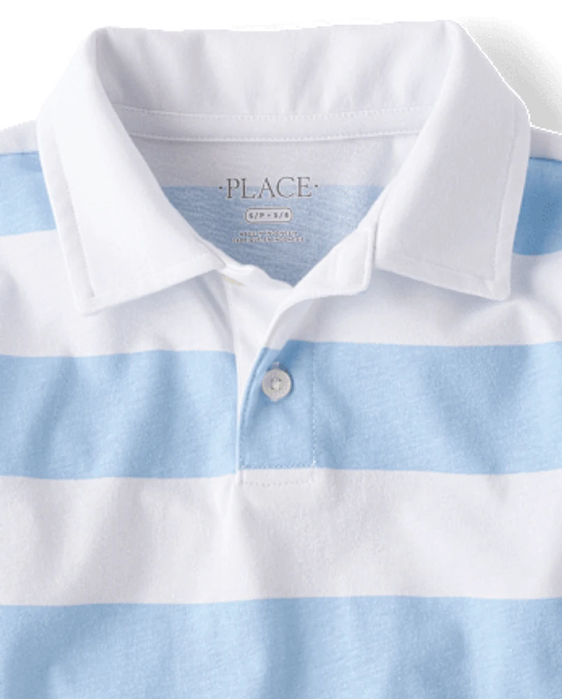 Boys Print Polo