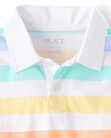 Boys Print Polo