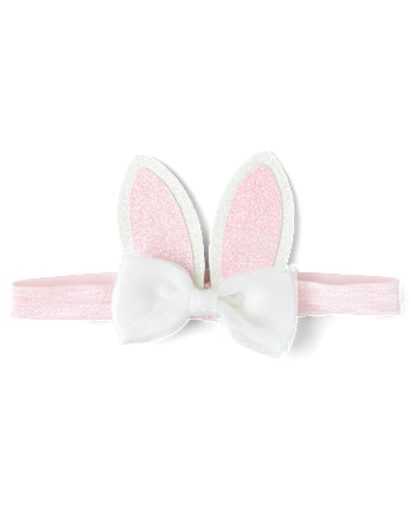 Baby Girls Glitter Bunny Ears Headwrap