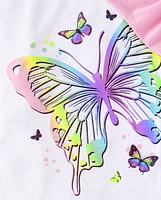 Girls Butterfly Unicorn Pajamas 2-Pack