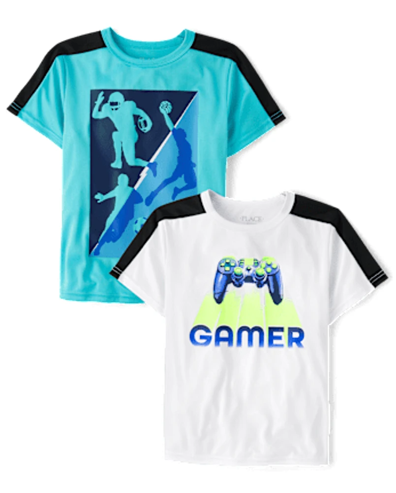 Boys Gamer Performance Top 2-Pack