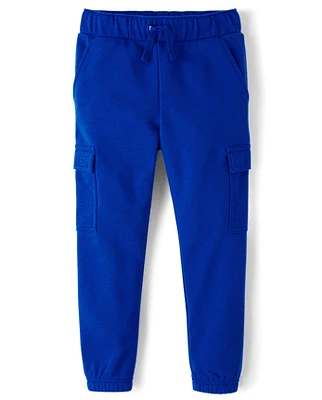 Boys French Terry Cargo Jogger Pants