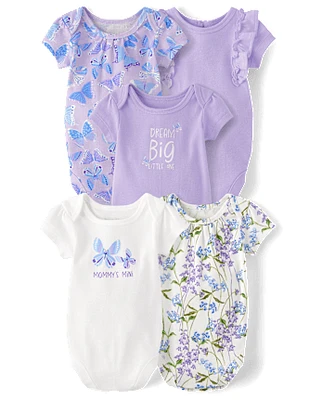 bébés filles Papillon Body 5-Pack