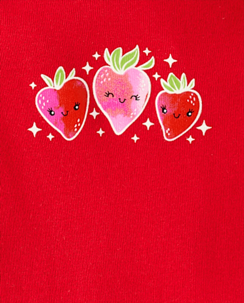 Baby Girls Strawberry Bodysuit 5-Pack