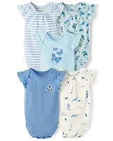 Baby Girls Floral Bodysuit -Pack