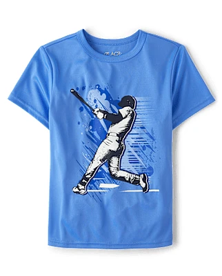 Boys Graphic Performance Top