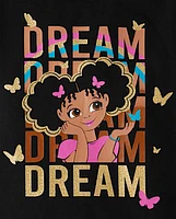 Baby And Toddler Girls Girl Dream Graphic Tee