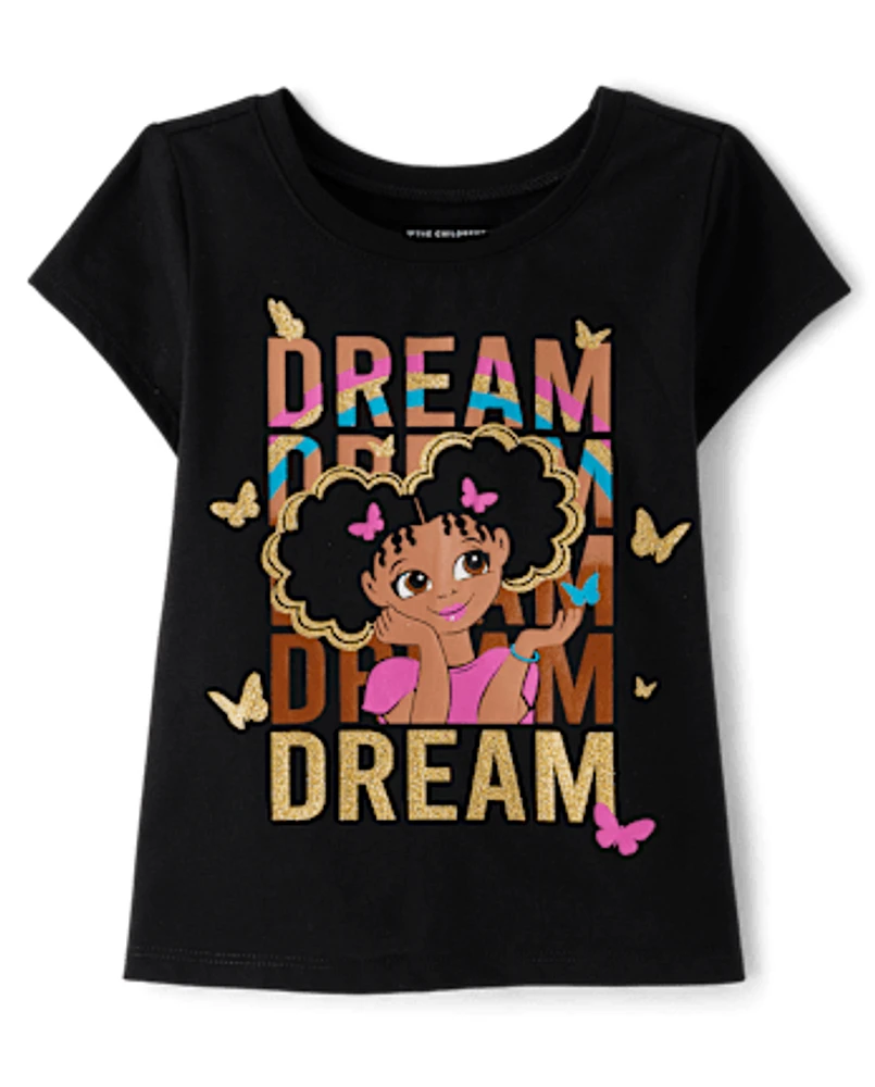 Baby And Toddler Girls Girl Dream Graphic Tee