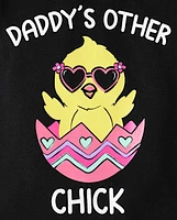 Baby And Toddler Girls Easter Daddy's Chick Graphic Tee