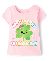 Baby And Toddler Girls St. Patrick's Day Shenanigans Graphic Tee