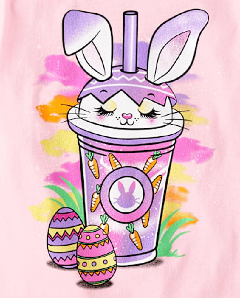 Girls Easter Milkshake Graphic Tee