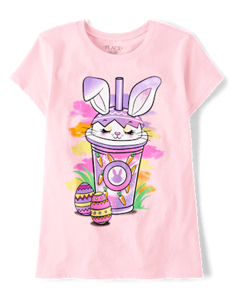 Fille Easter Milkshake T-shirt imprimé