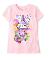 Fille Easter Milkshake T-shirt imprimé