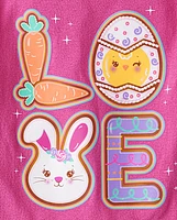 Girls Love Easter Cookies Graphic Tee