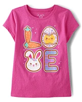 Girls Love Easter Cookies Graphic Tee