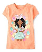 Girls Easter Girl Graphic Tee