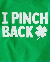 Baby And Toddler Boys St. Patrick's Day I Pinch Back Graphic Tee