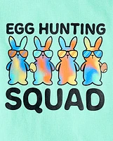 Unisex Baby And Toddler Matching Family Easter Egg Hunting Squad Graphic Tee