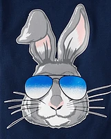 Baby And Toddler Boys Easter Bunny Sunglasses Graphic Tee