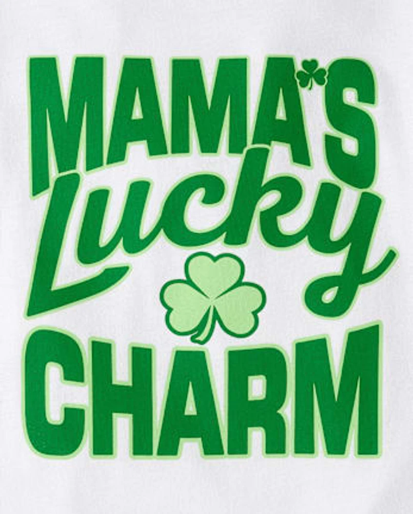 Baby And Toddler Boys St. Patrick's Day Mama's Lucky Charm Graphic Tee