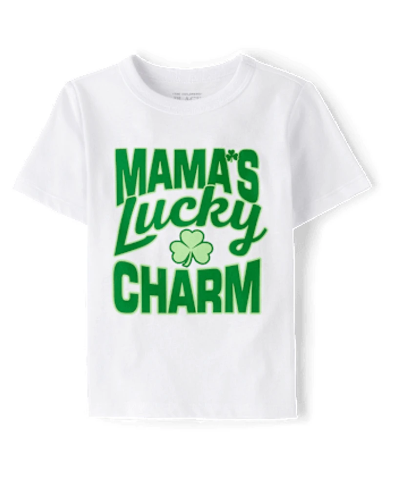 Baby And Toddler Boys St. Patrick's Day Mama's Lucky Charm Graphic Tee