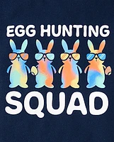 Baby And Toddler Boys Matching Family Easter Egg Hunting Squad Graphic Tee