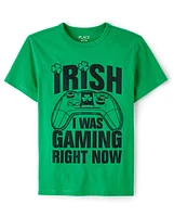 Boys St. Patrick's Day Gamer Graphic Tee