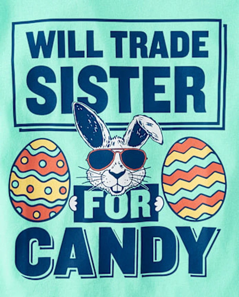 Kids Easter Sister Graphic Tee