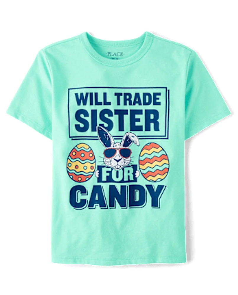 Kids Easter Sister Graphic Tee