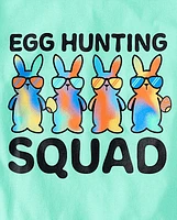 Unisex Kids Famille assortie Easter Egg Hunting Squad T-shirt imprimé