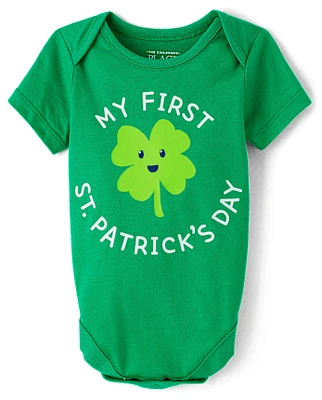 Unisex Baby First St. Patrick's Day Graphic Bodysuit