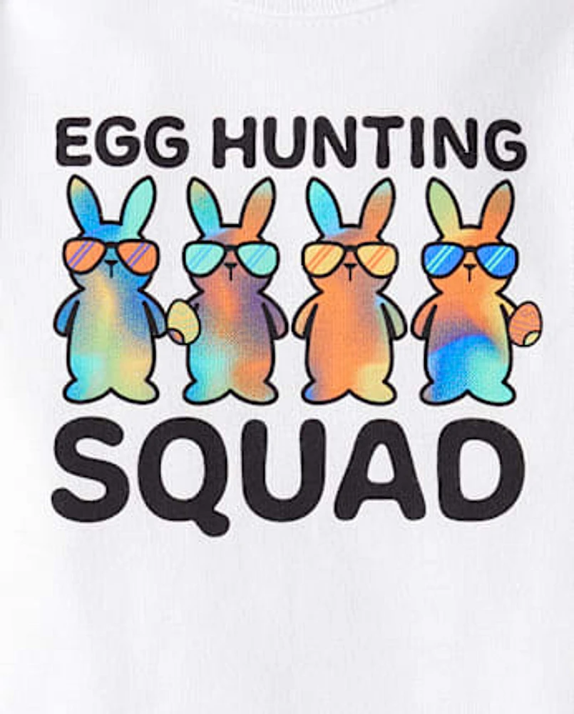 Unisex Baby Matching Family Egg Hunting Squad Graphic Bodysuit