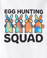 Unisexe Bébé Famille assorti Egg Hunting Squad imprimé Body